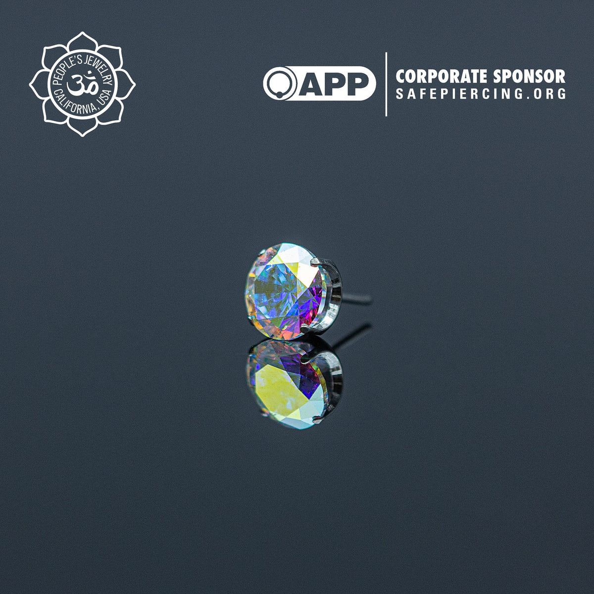 Threadless Titanium Prongs - Faceted Gem