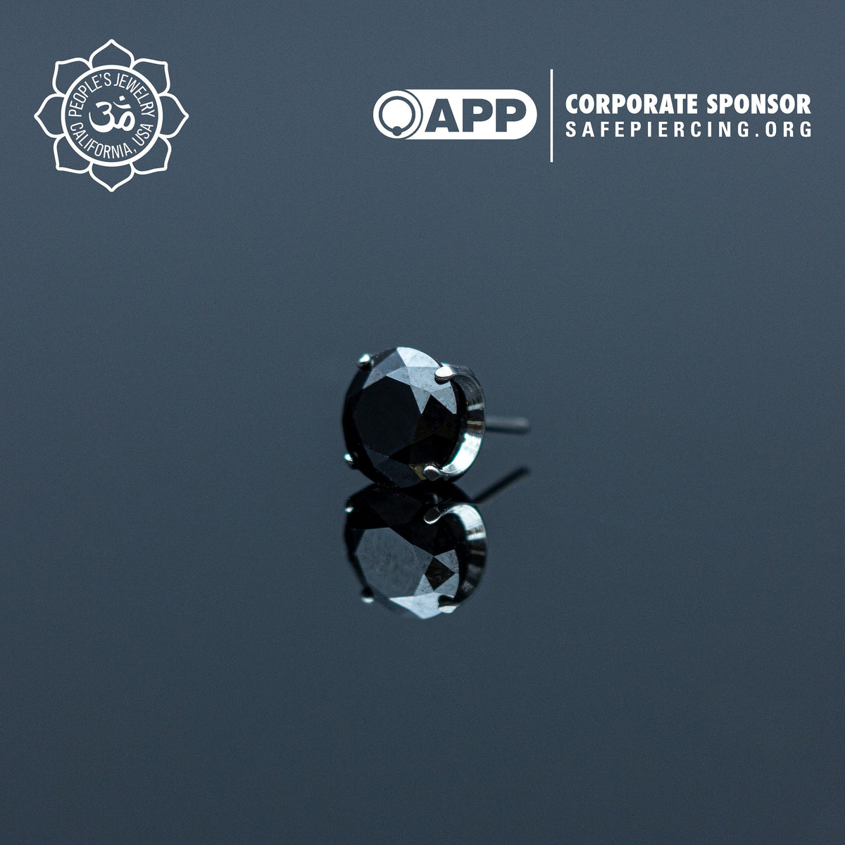 Threadless Titanium Prongs - Faceted Gem