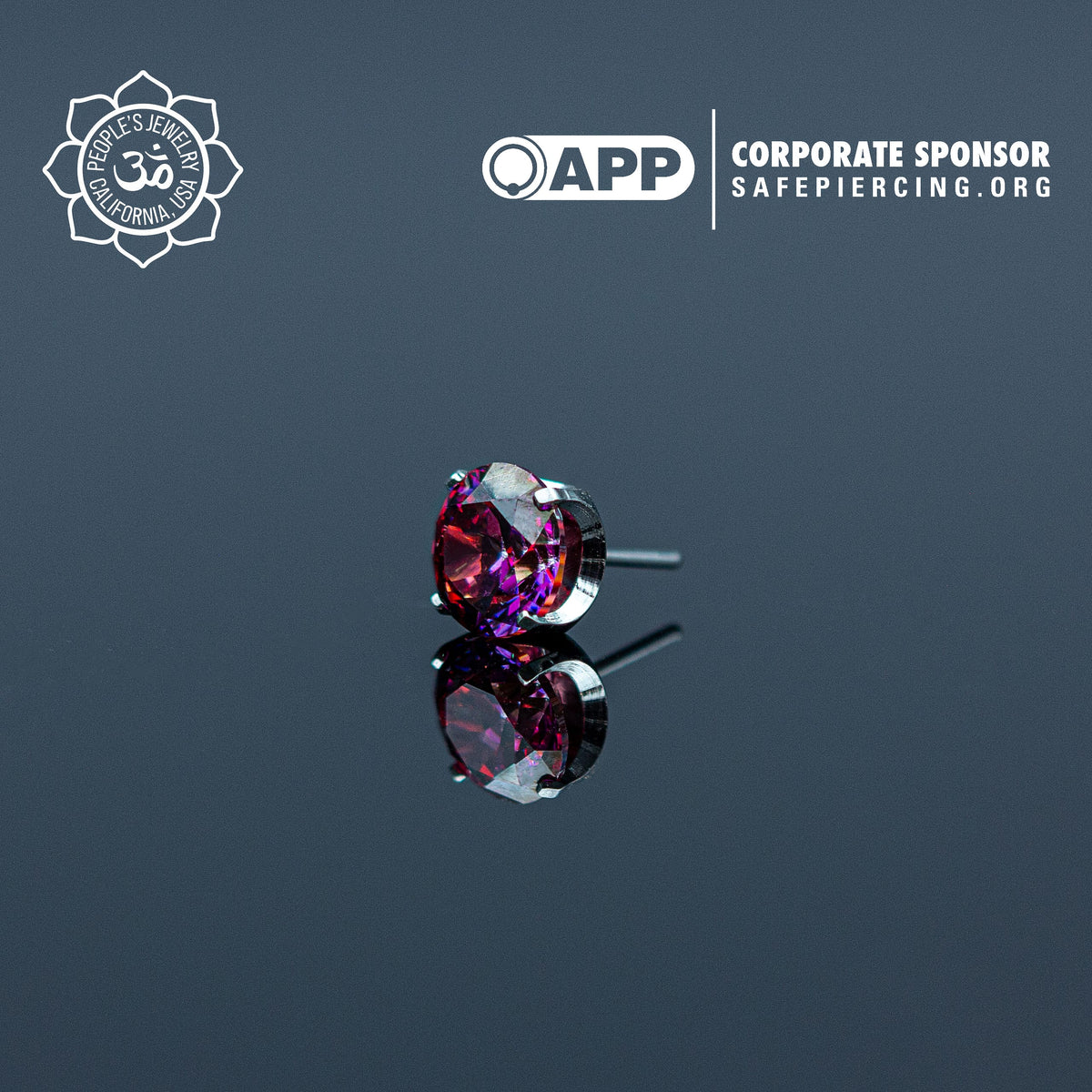 Threadless Titanium Prongs - Faceted Gem