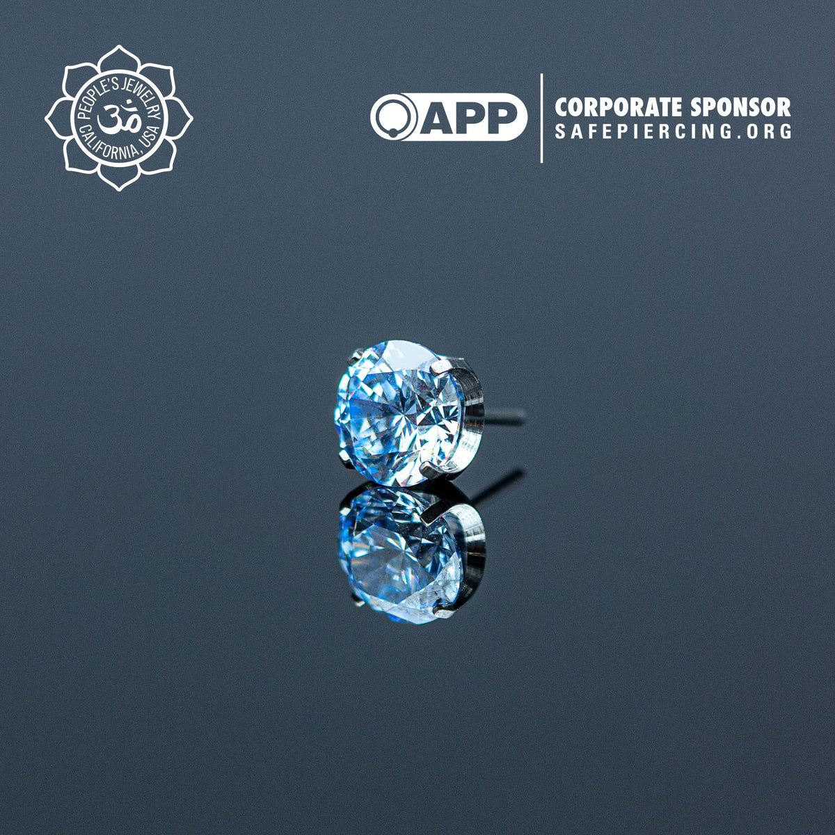 Threadless Titanium Prongs - Faceted Gem