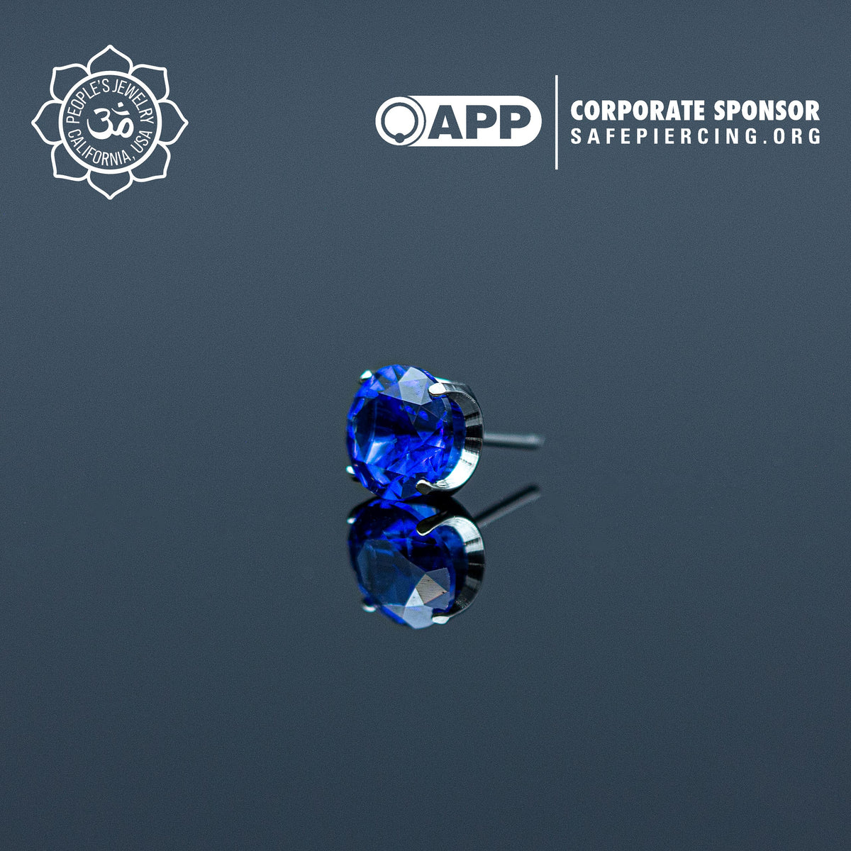 Threadless Titanium Prongs - Faceted Gem