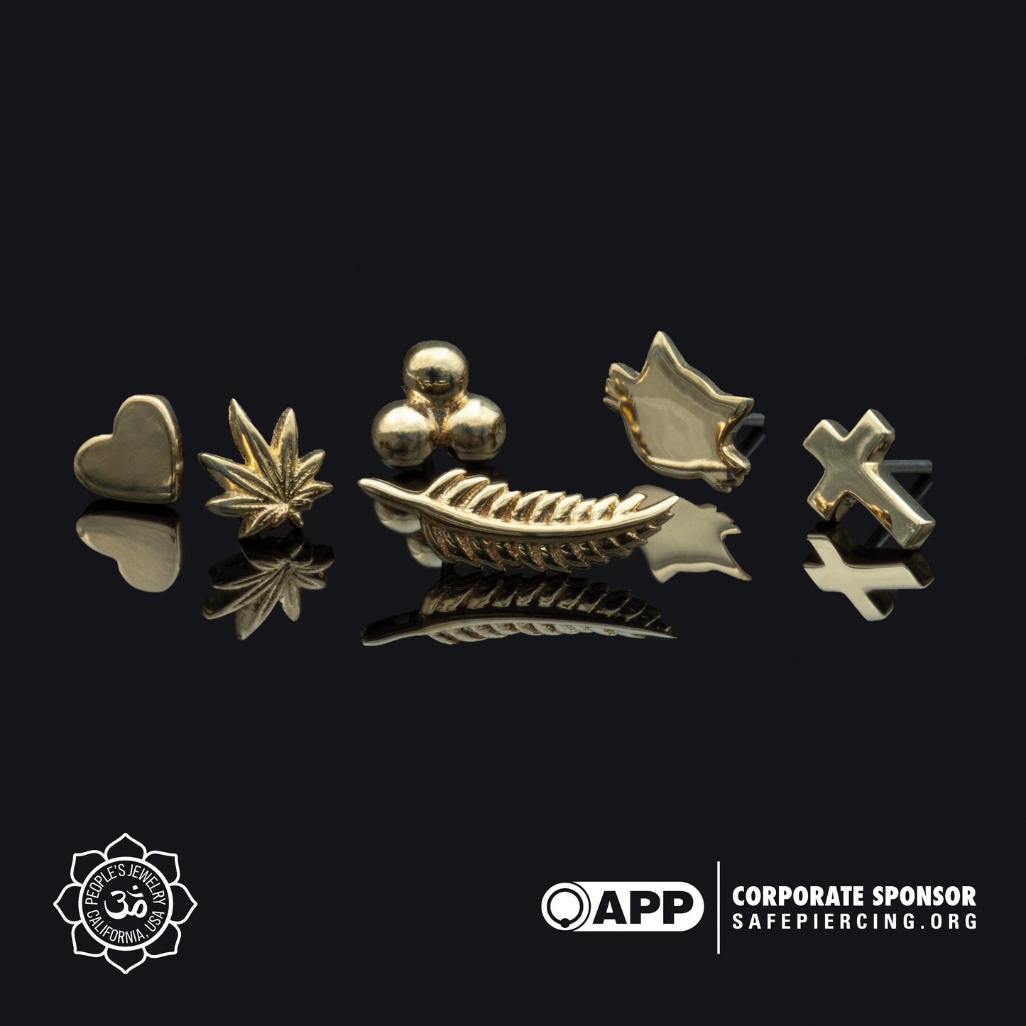 14kt Yellow Gold Ends