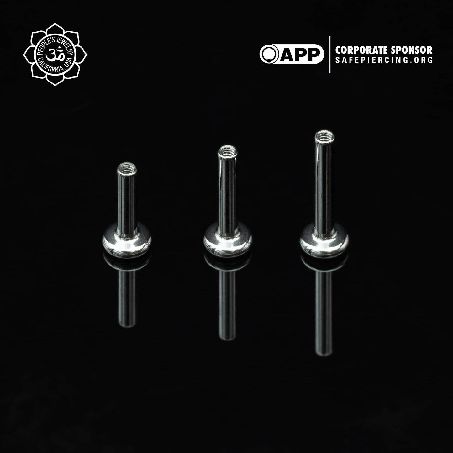 Threaded Titanium Labret Posts - 12g