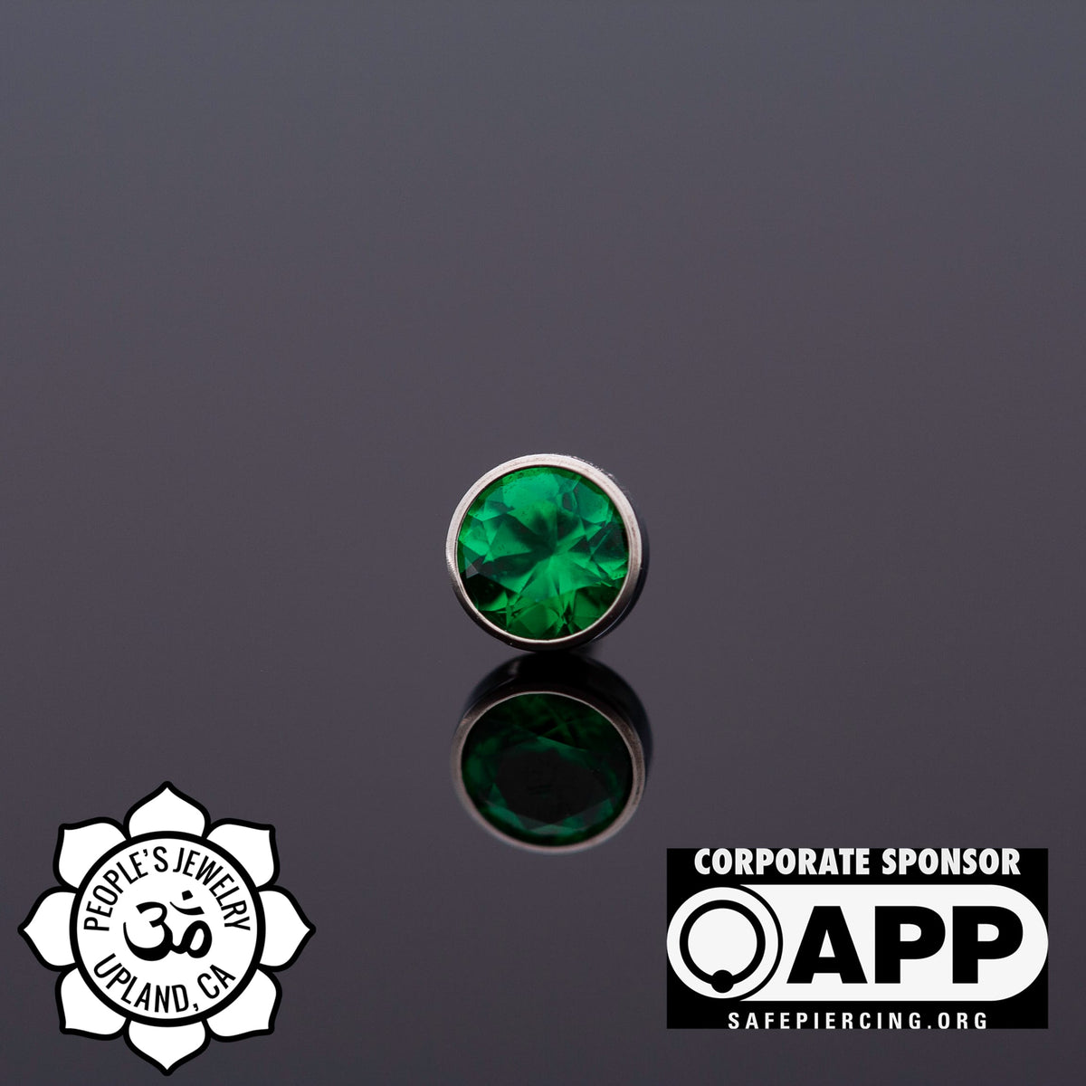Threaded Titanium Gem Bezel