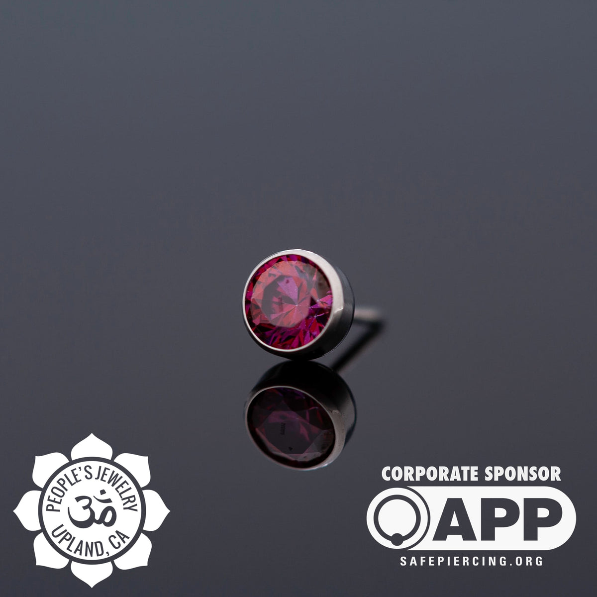 Threaded Titanium Gem Bezel