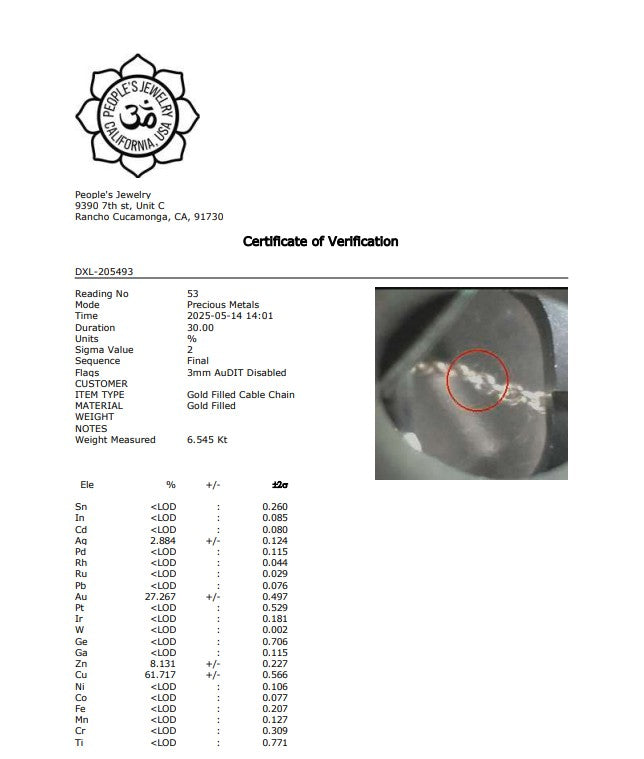 14k Gold-Filled Cable Chain