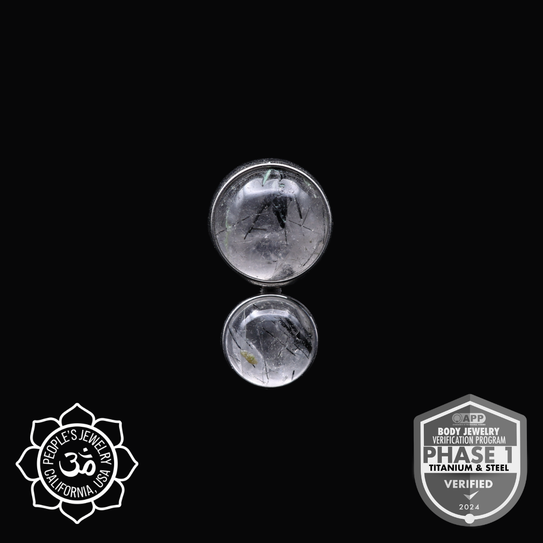 Natural Stone Two Gem Cluster