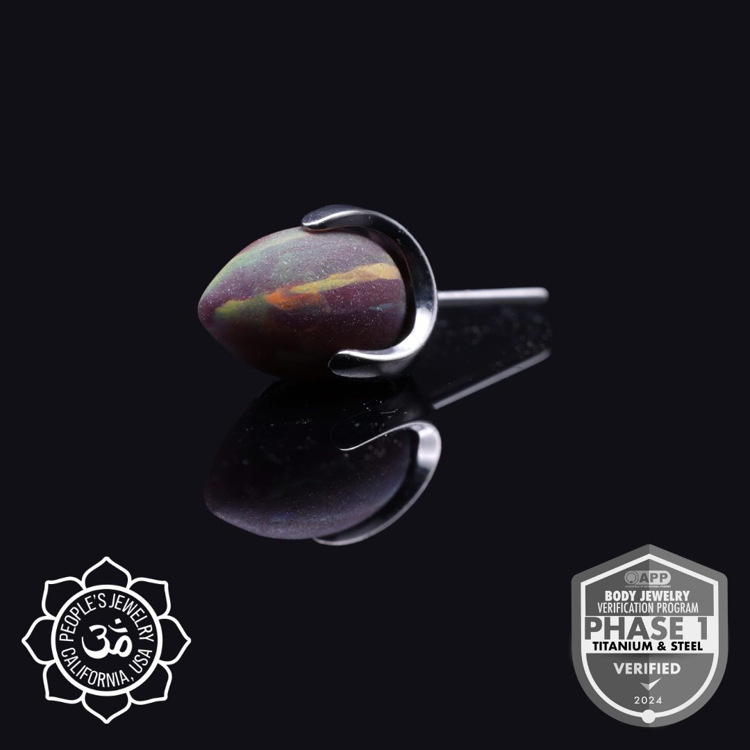 Threadless Titanium Claws - Bullet (Sandblasted)