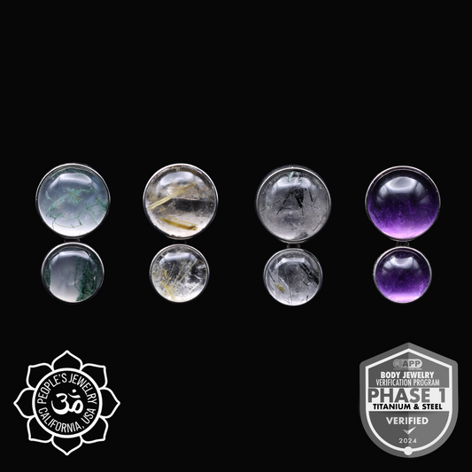 Natural Stone Two Gem Cluster
