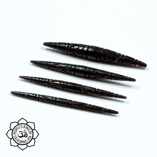 Carved Feather Horn Spike