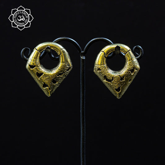 Brass Triangle Crater Clickers