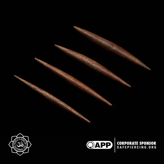 Dark Burl Wood Spikes