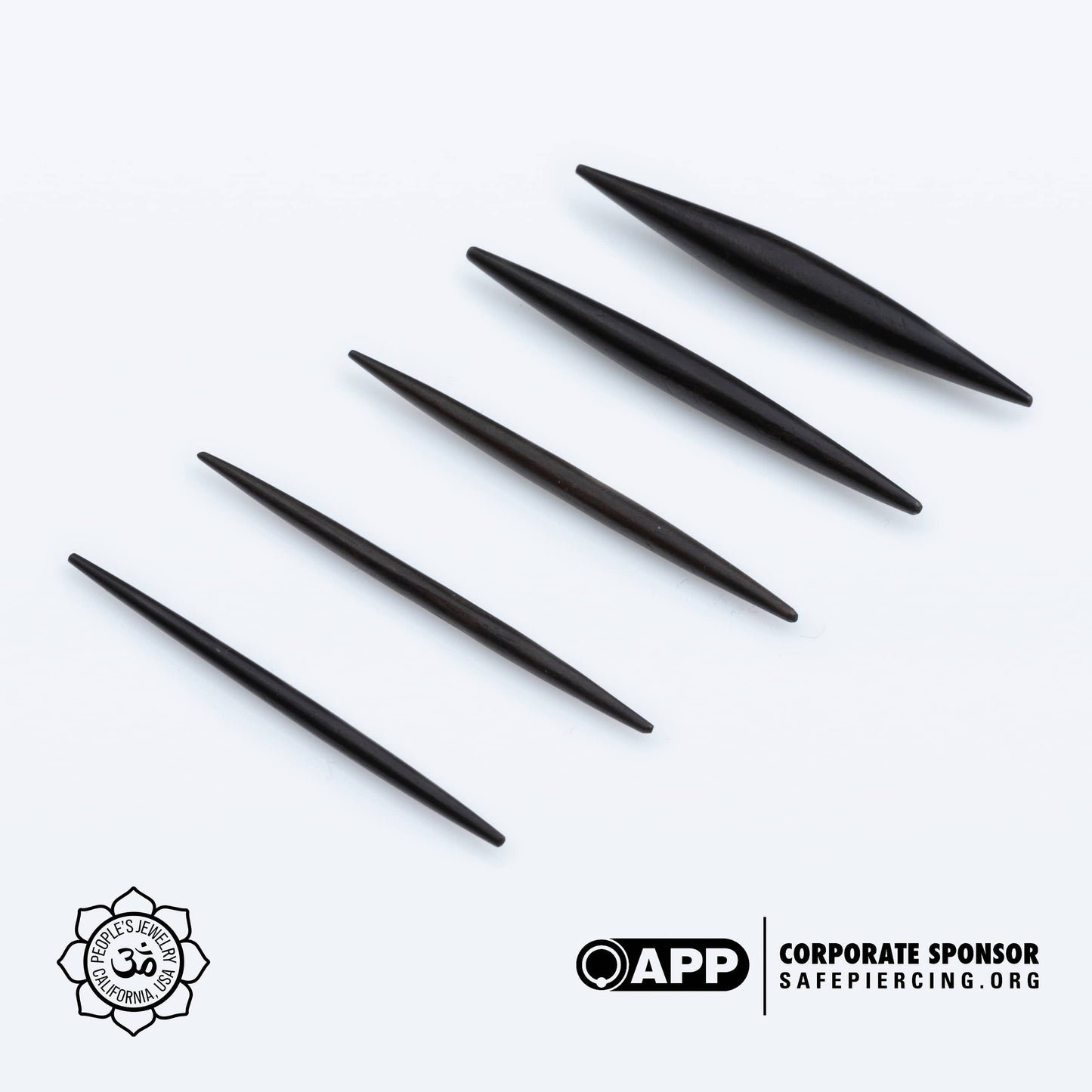 Dark Ebony Wood Spikes