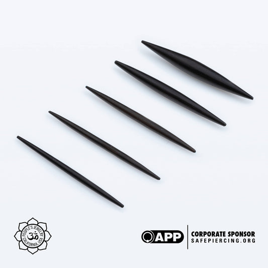 Dark Ebony Wood Spikes
