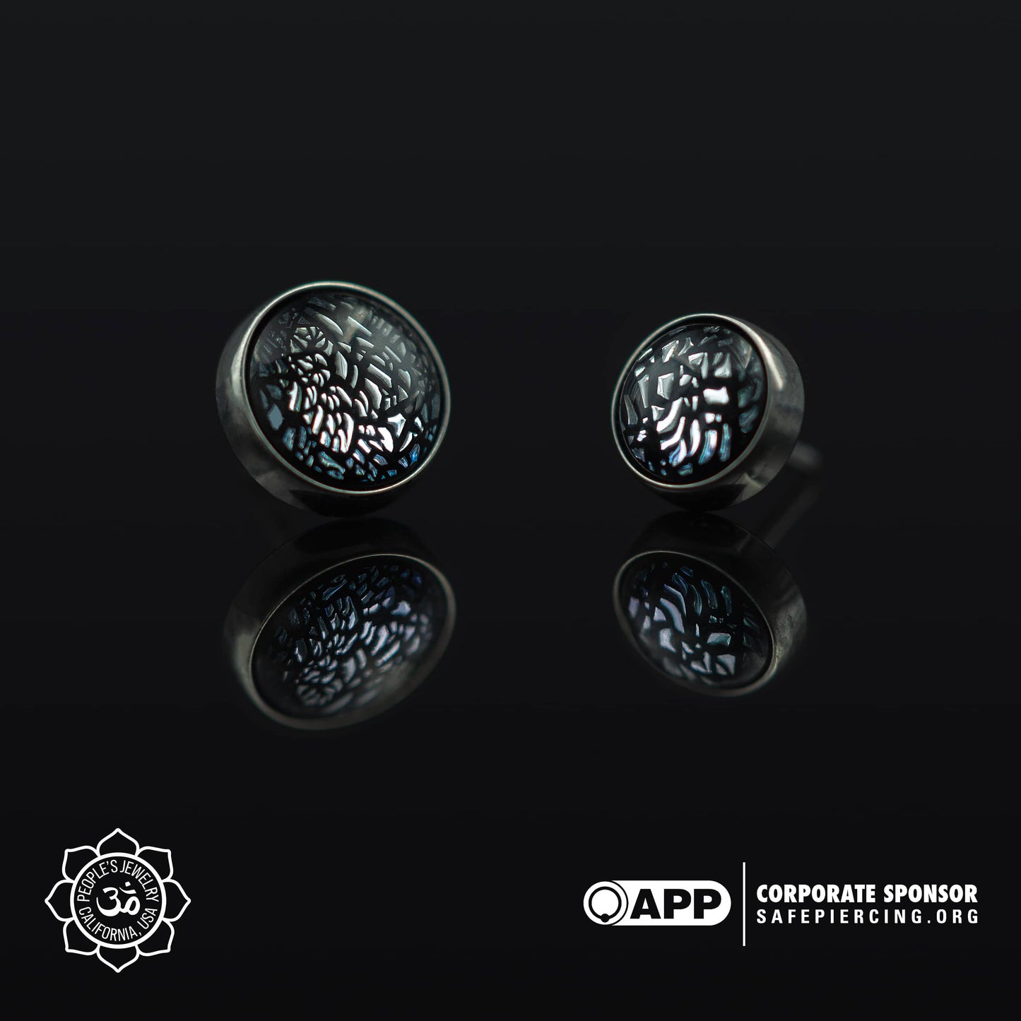 Threadless Titanium Prong-set Cabochons - 4mm