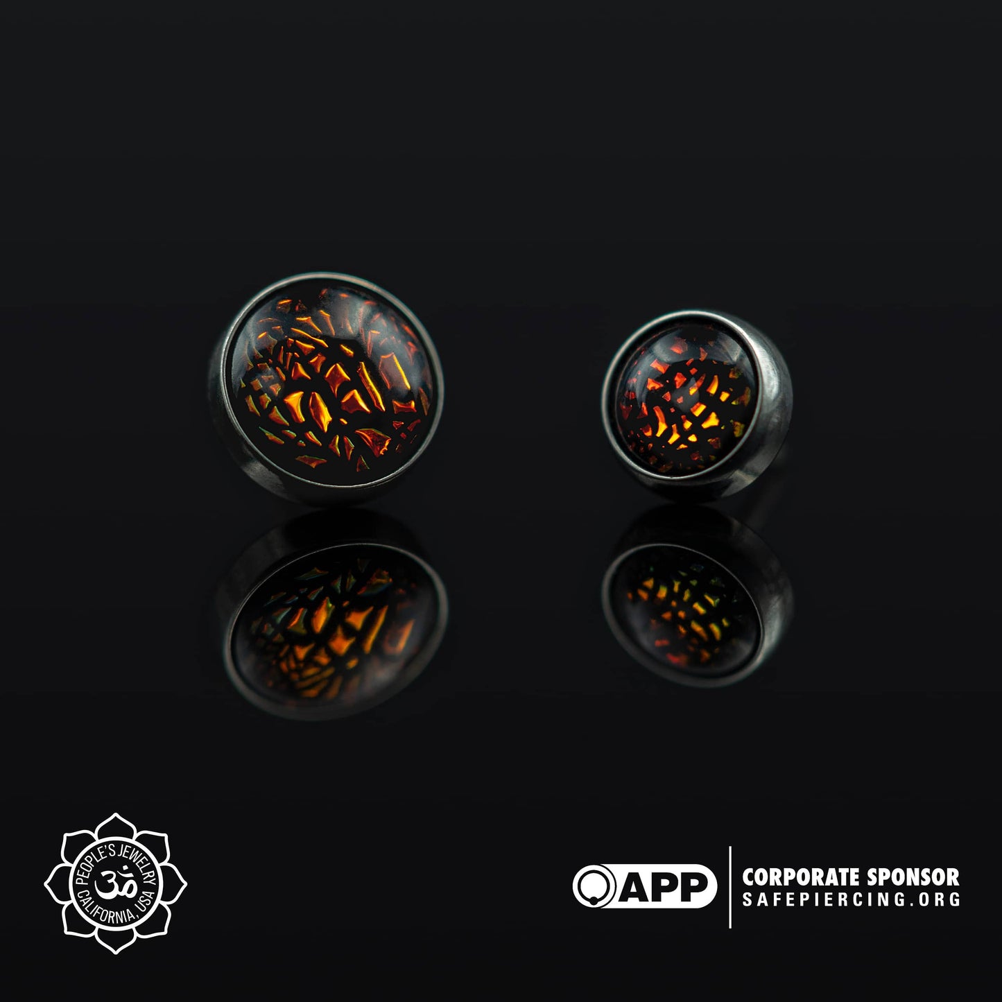 Threadless Titanium Prong-set Cabochons - 4mm