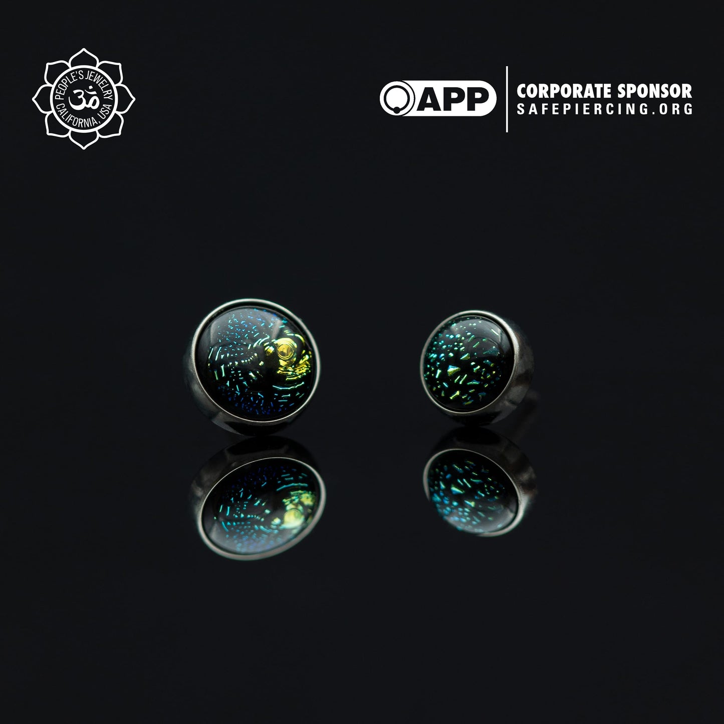 Threadless Titanium Prong-set Cabochons - 4mm