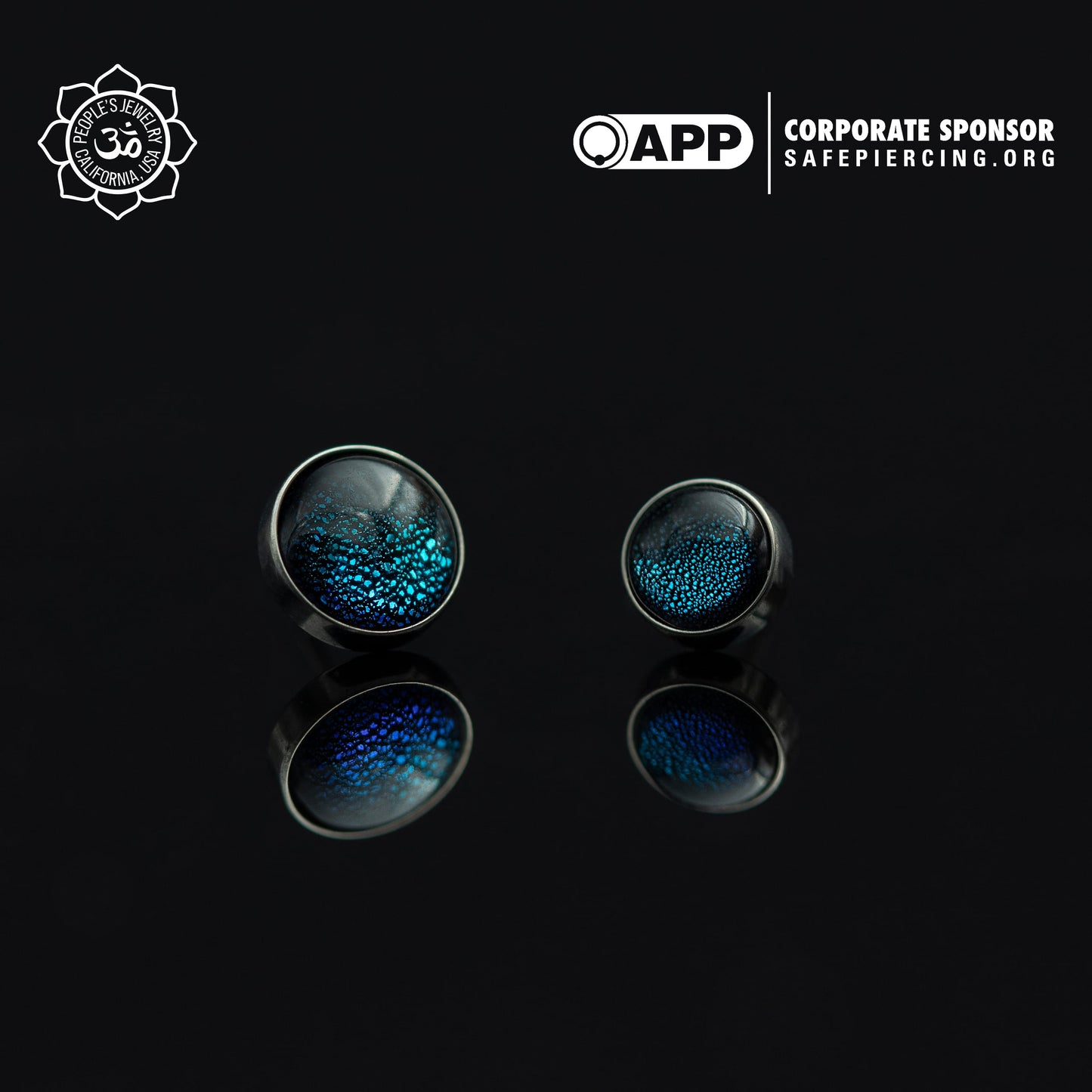 Threadless Titanium Bezel-set Cabochons - 5mm