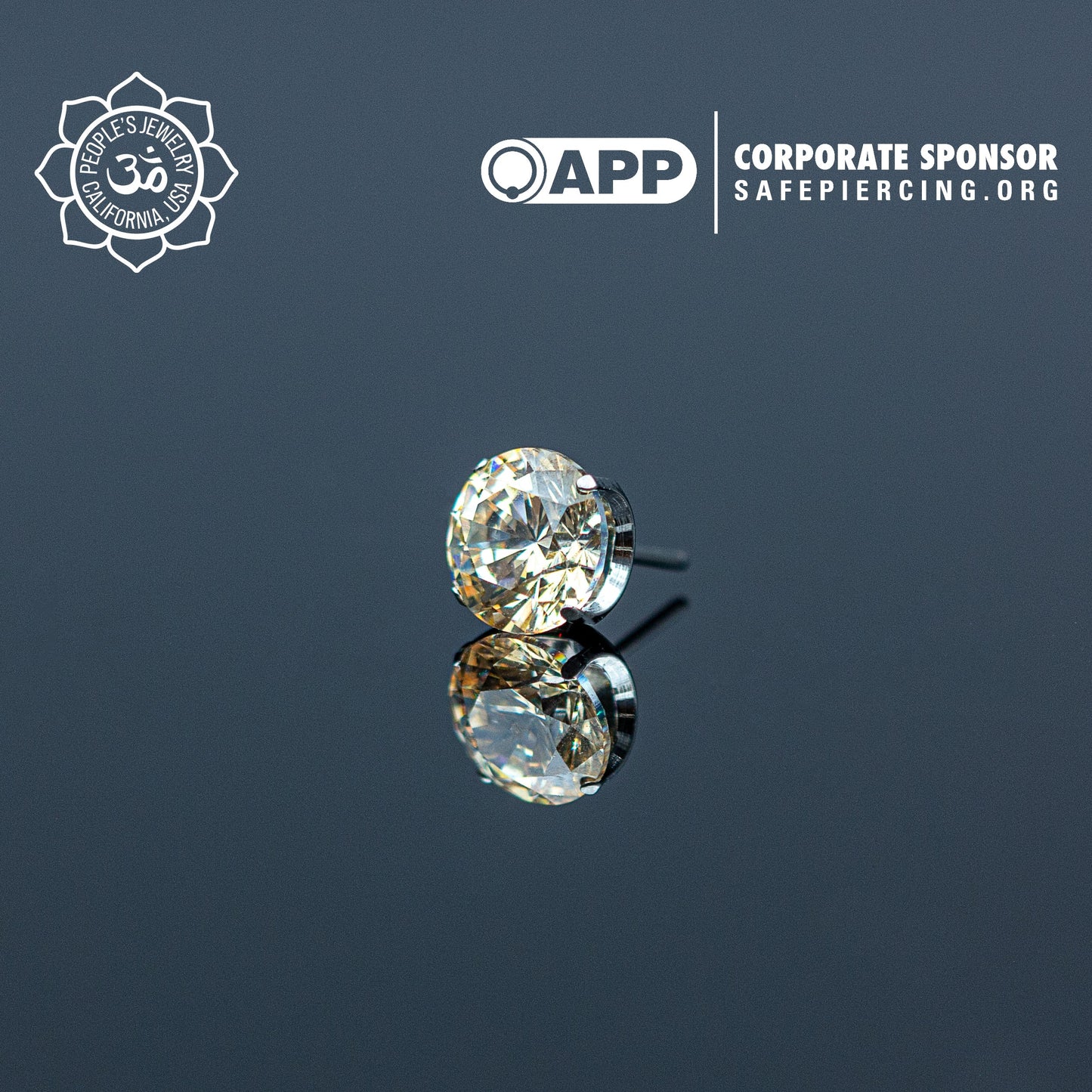 Threadless Titanium Prongs - 5mm - Faceted Gem