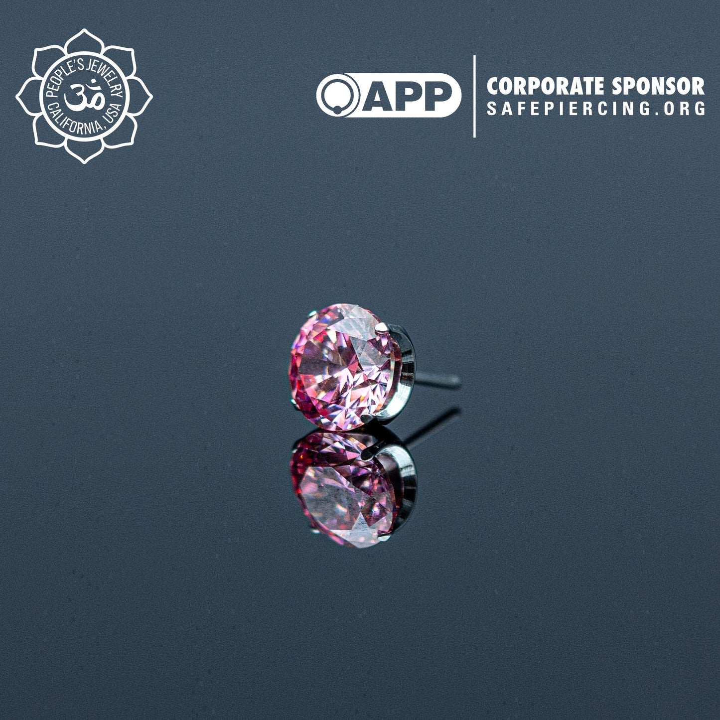 Threadless Titanium Prongs - 5mm - Faceted Gem
