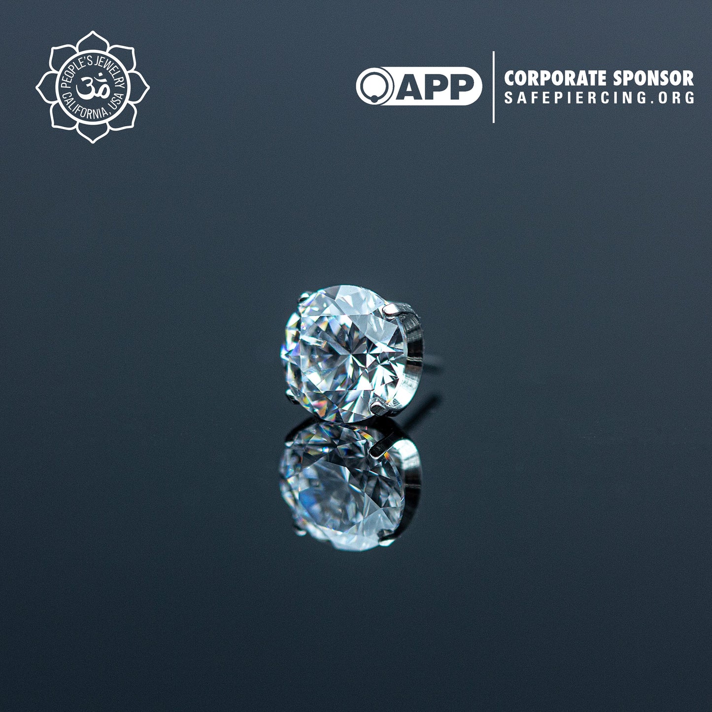 Threadless Titanium Prongs - 3mm - Faceted Gem