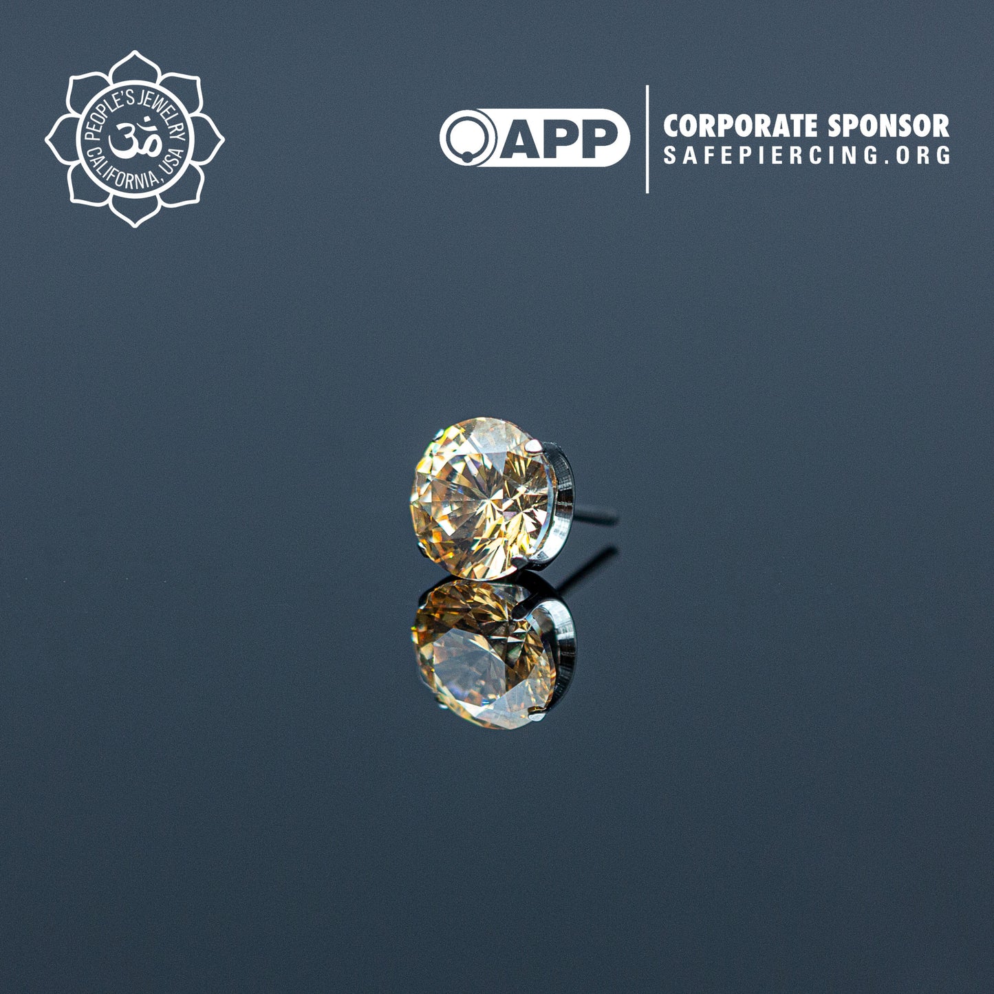 Threadless Titanium Prongs - 5mm - Faceted Gem