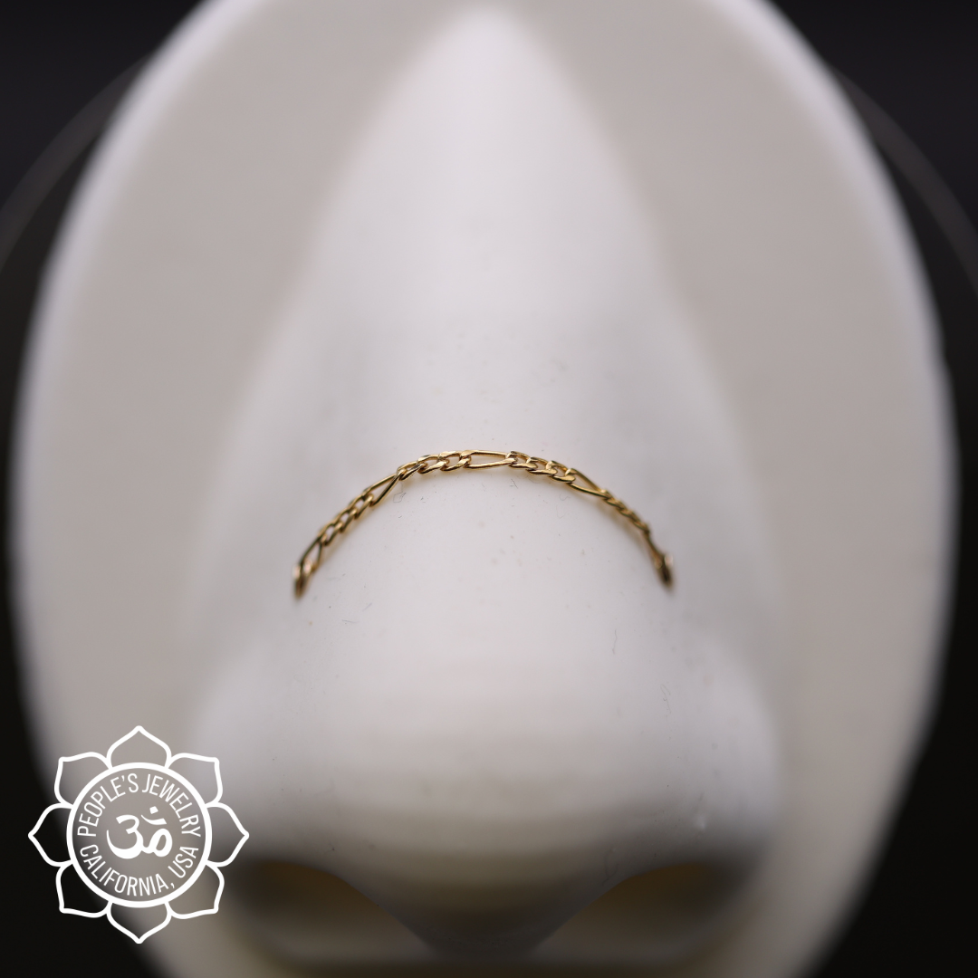14k Gold Filled Figaro Chain