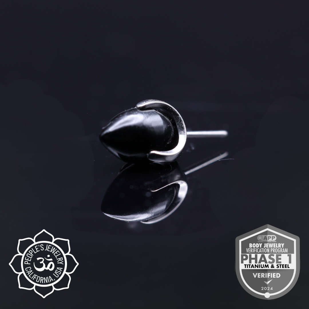 Threadless Titanium Claws - Bullet (Sandblasted)