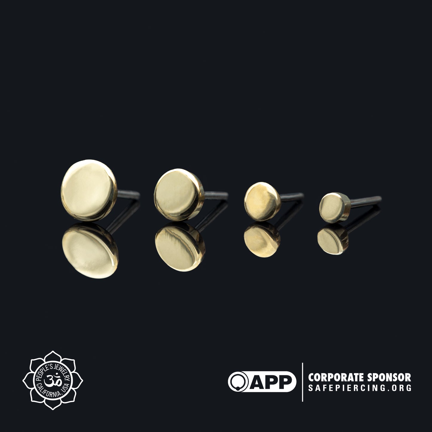14kt Yellow Gold Ends