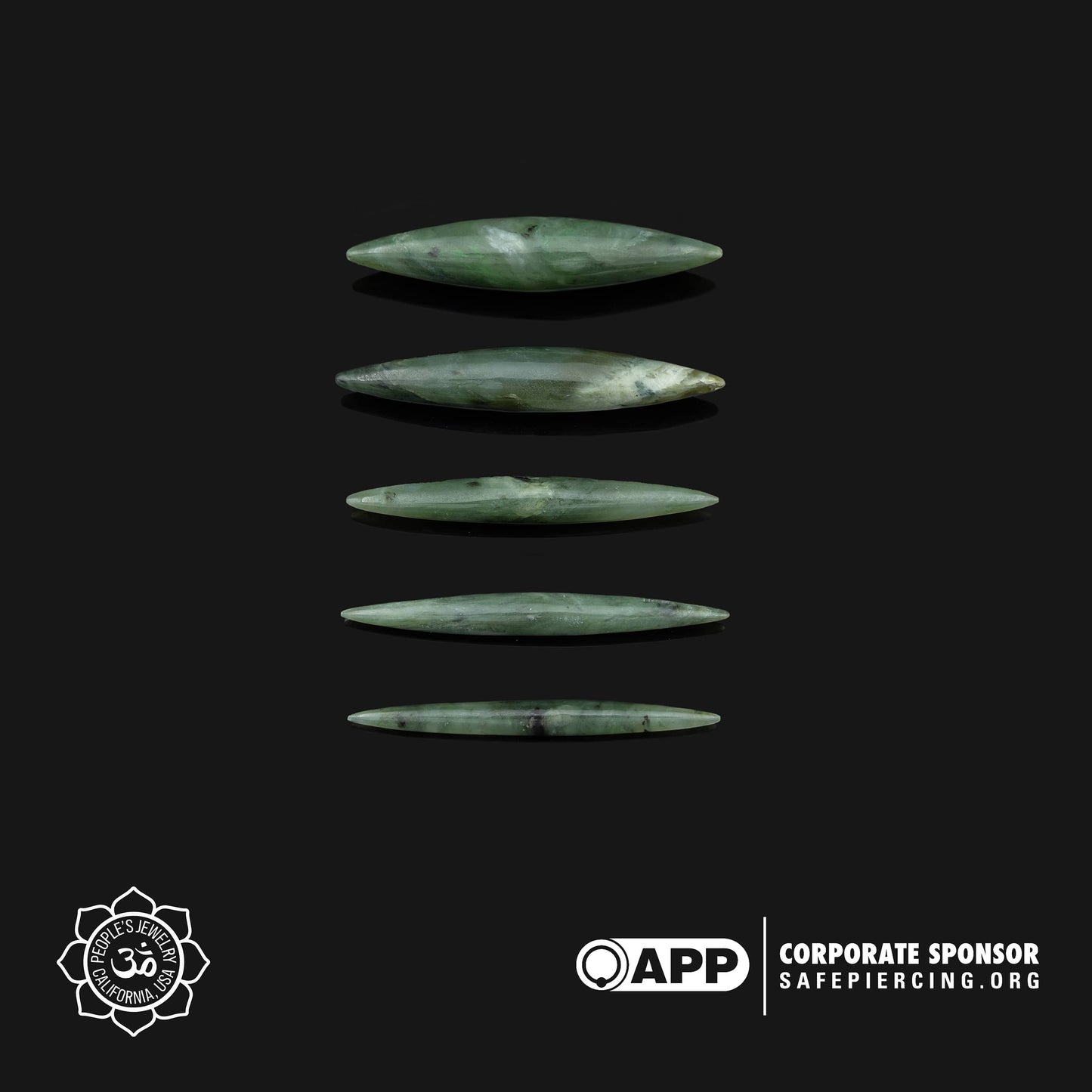 Green Jade Septum Spikes