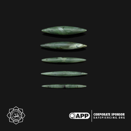 Green Jade Septum Spikes