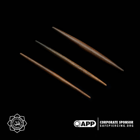 Light Ebony Wood Spikes