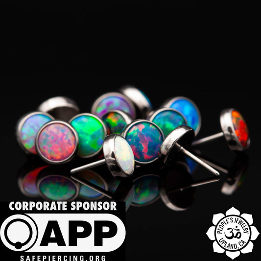 Threadless Titanium Bezel-set Cabochons