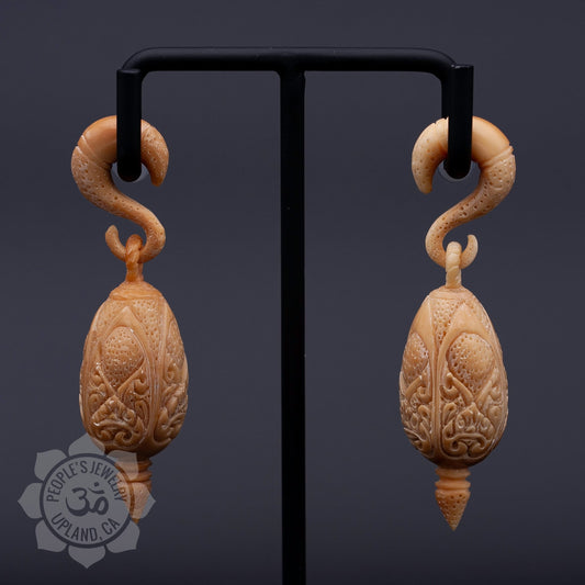 Tagua Nut Coil Ear Weights