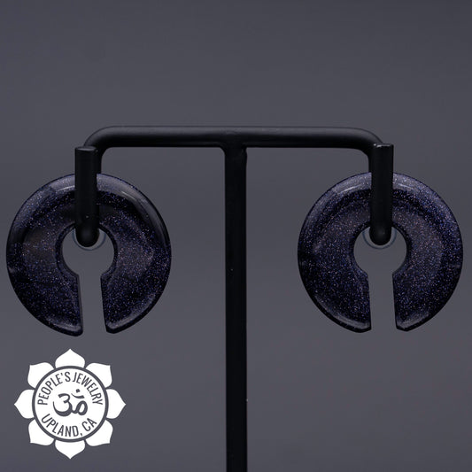 Blue Sandstone Round Keyhole Weights