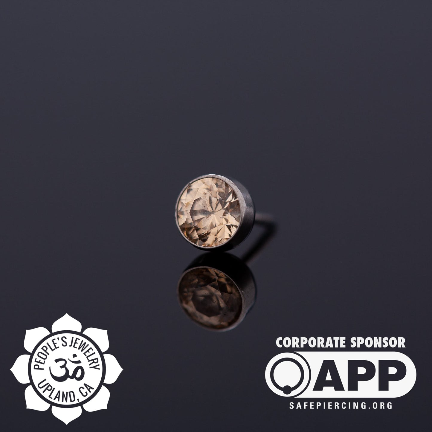Threadless Titanium Gem Bezel