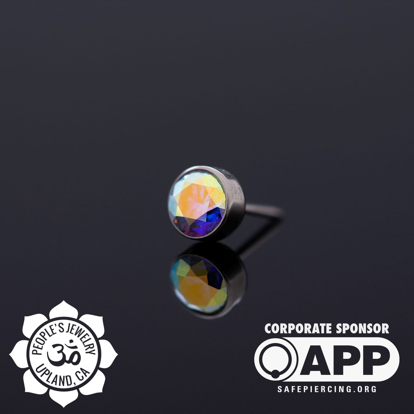Threadless Titanium Gem Bezel