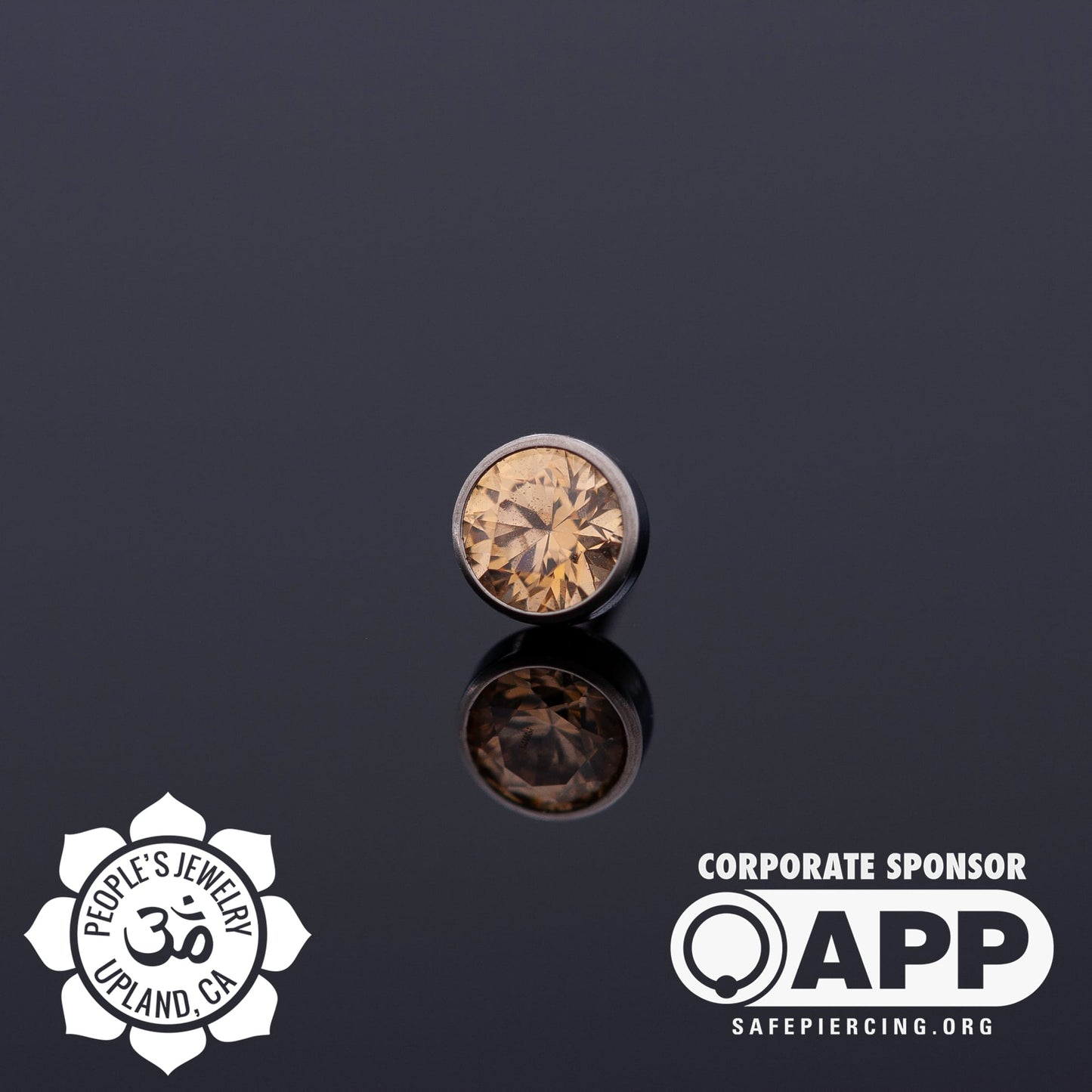 Threadless Titanium Gem Bezel