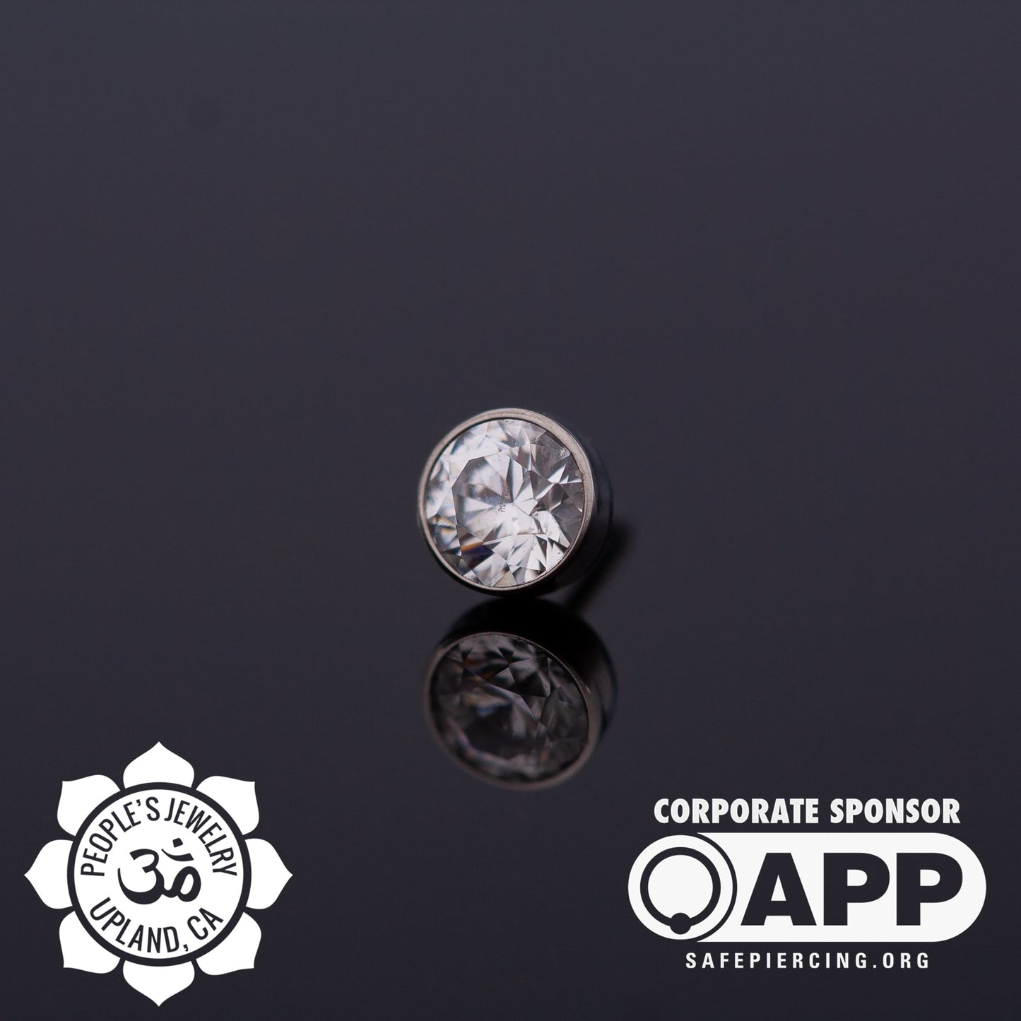 Threadless Titanium Gem Bezel
