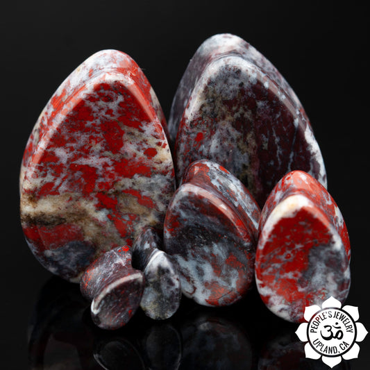 Blood Jasper Teardrops