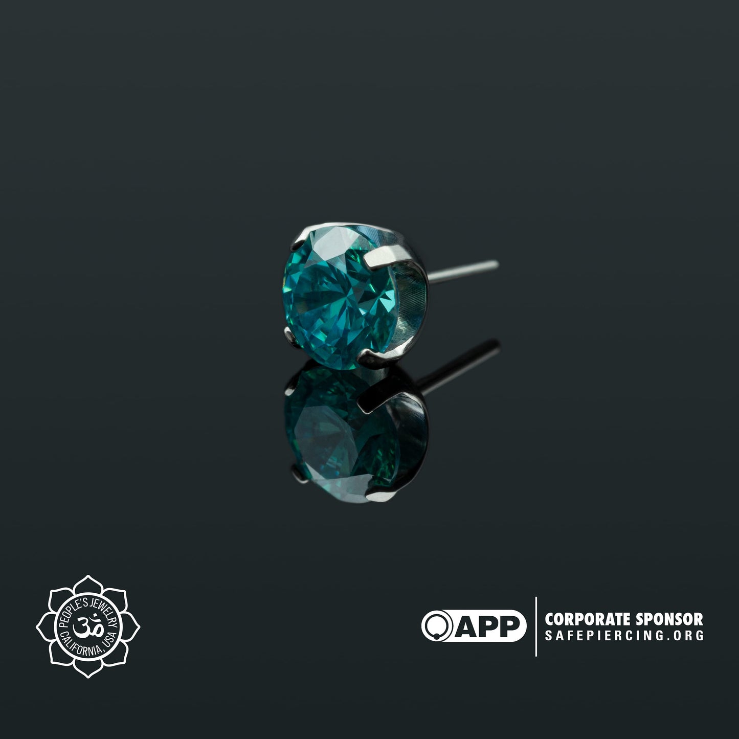 Threadless Titanium Prongs - 5mm - Faceted Gem