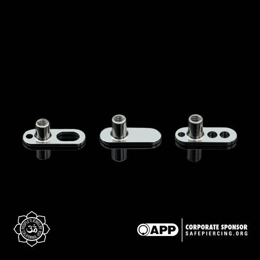Threaded Titanium Dermal Anchor - 14/12g