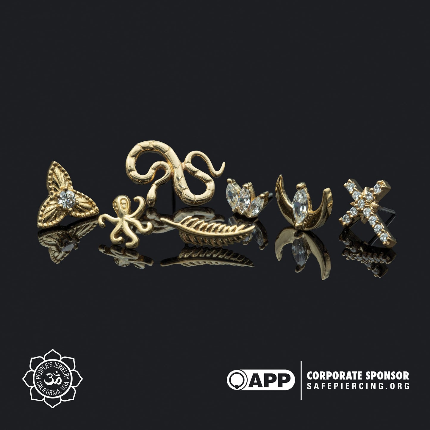 14kt Yellow Gold Ends