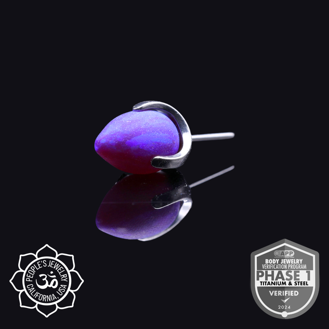 Threadless Titanium Claws - Bullet (Sandblasted)