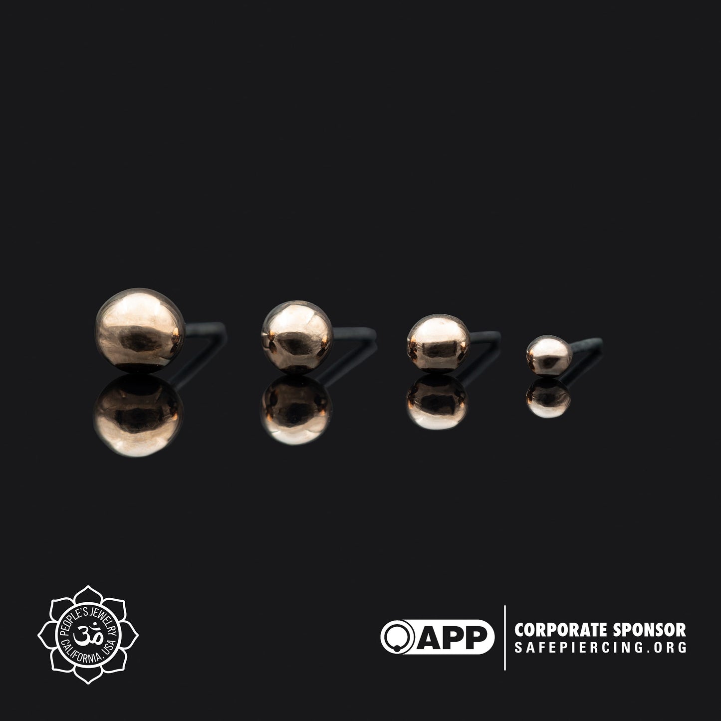 14kt Rose Gold Ends