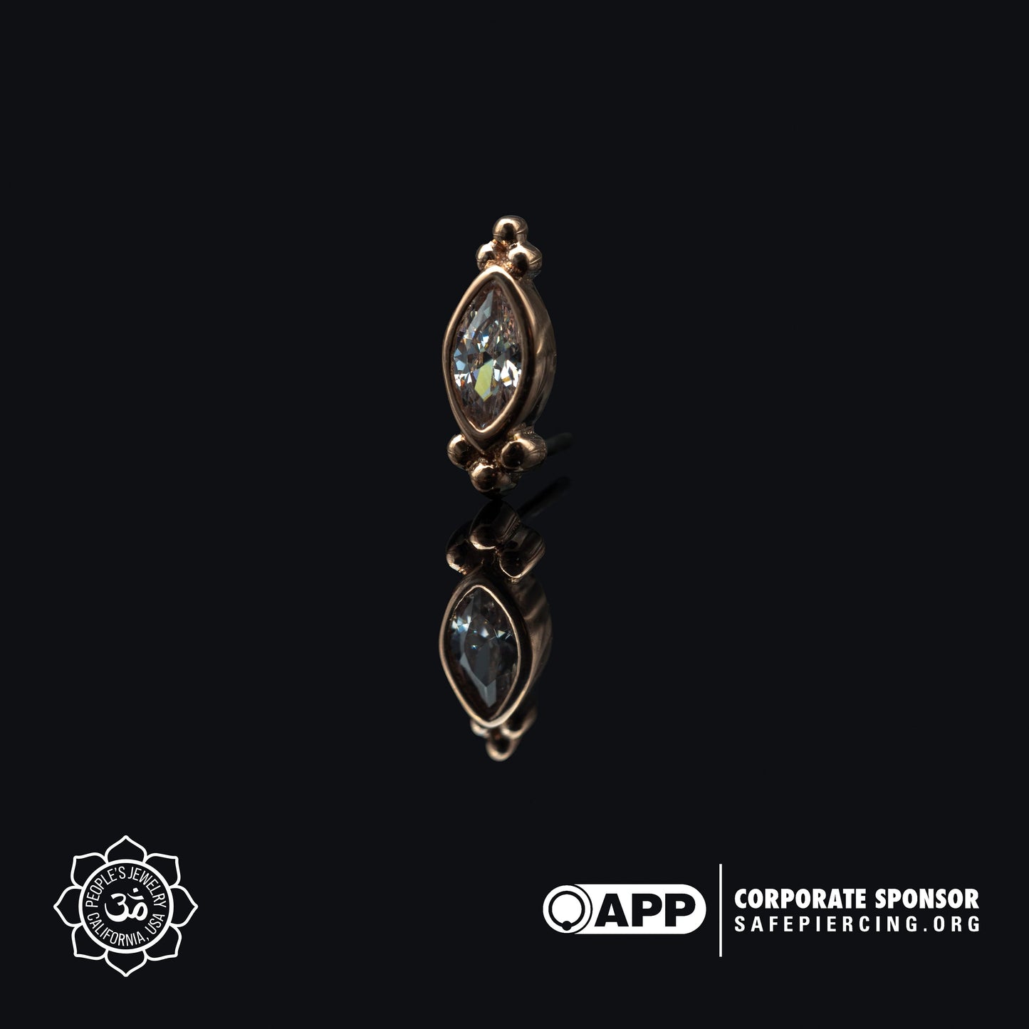 14kt Rose Gold Ends