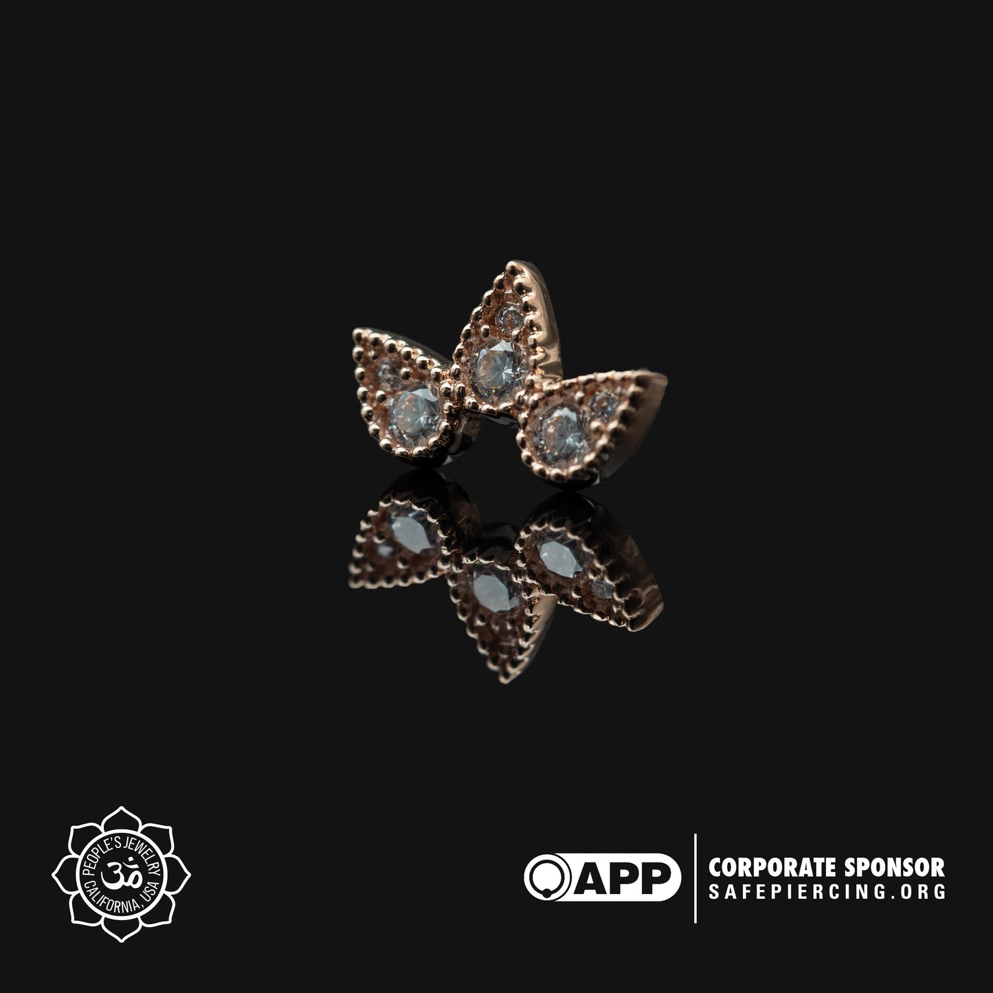 14kt Rose Gold Ends