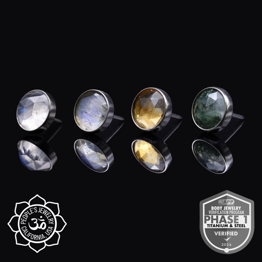 Rose Cut Natural Stone Cabochons