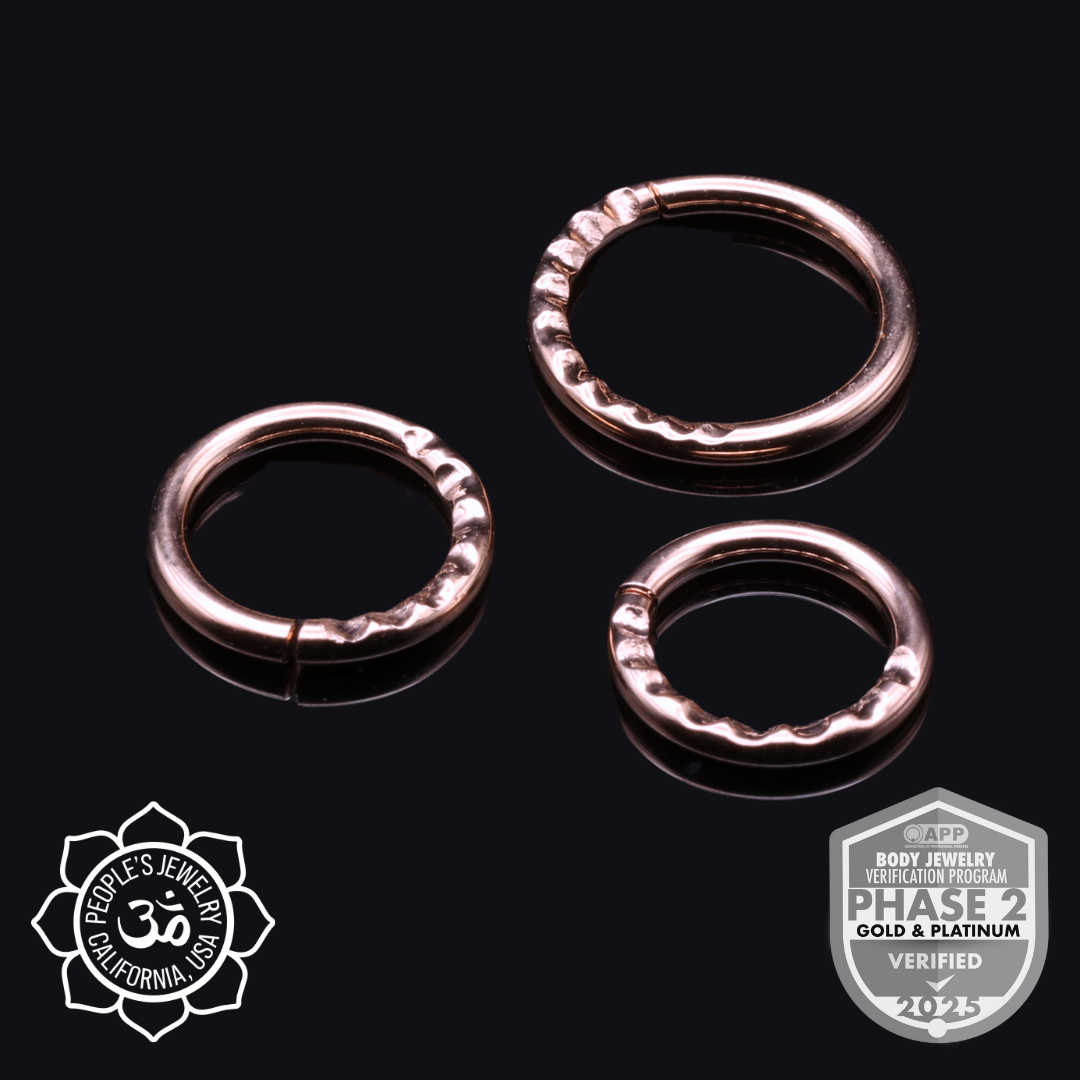 14k Gold Scalloped Rings