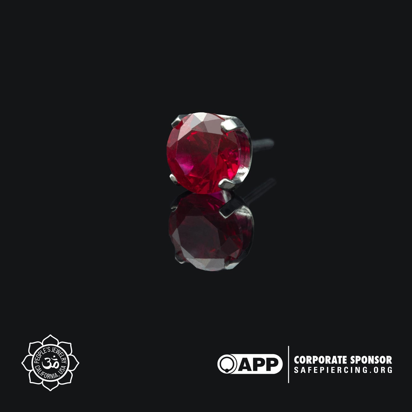 Threadless Titanium Prongs - 5mm - Faceted Gem